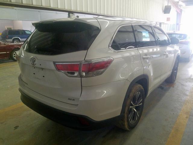 5TDKKRFHXGS503028 - 2016 TOYOTA HIGHLANDER XLE  photo 4