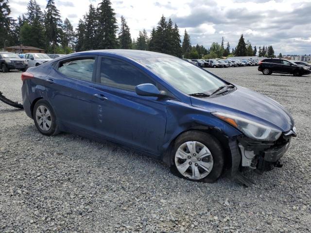 5NPDH4AE1GH742089 - 2016 HYUNDAI ELANTRA SE BLUE photo 4