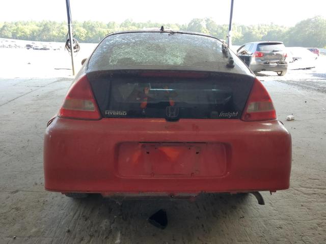 JHMZE13726S000021 - 2006 HONDA INSIGHT RED photo 6