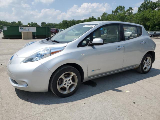 JN1AZ0CP1CT021481 - 2012 NISSAN LEAF SV SILVER photo 1