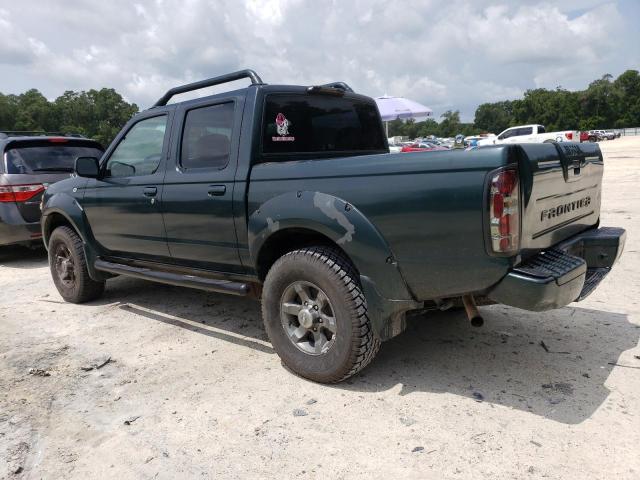 1N6ED27T01C396918 - 2001 NISSAN FRONTIER CREW CAB XE GREEN photo 2