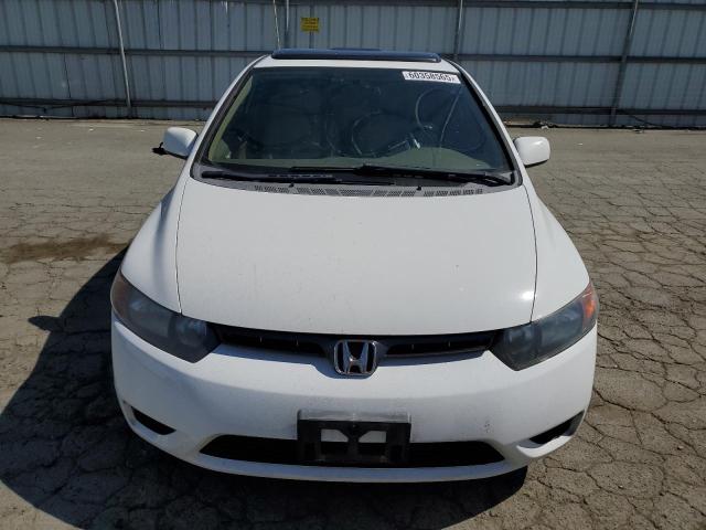 2HGFG12938H558134 - 2008 HONDA CIVIC EXL WHITE photo 5