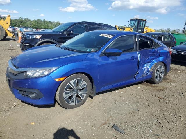 JHMFC1F3XJX023656 - 2018 HONDA CIVIC EX BLUE photo 1