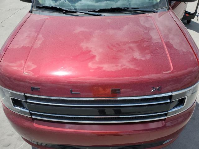 2FMGK5C83KBA25480 - 2019 FORD FLEX SEL RED photo 12