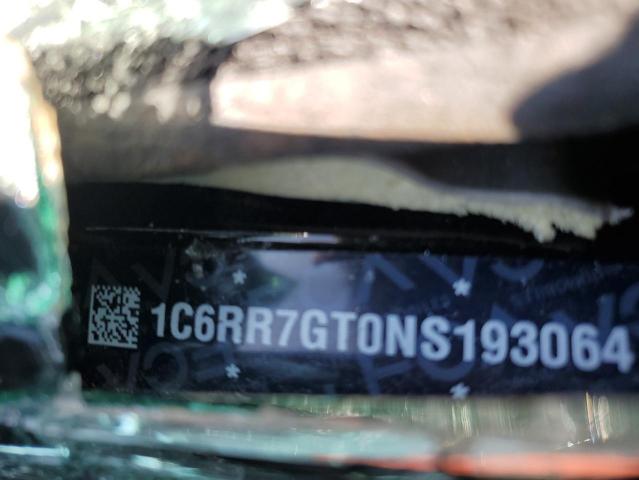 1C6RR7GT0NS193064 - 2022 RAM 1500 CLASS SLT BLACK photo 12