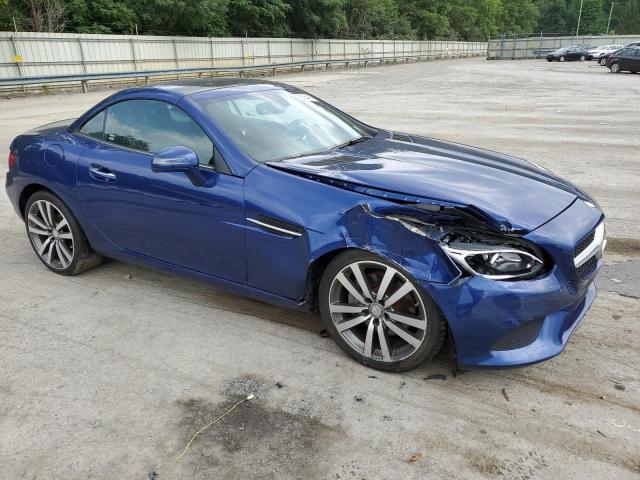 WDDPK3JA8HF127014 - 2017 MERCEDES-BENZ SLC 300 BLUE photo 4