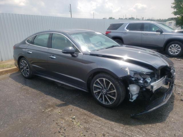 5NPEJ4J26LH030346 - 2020 HYUNDAI SONATA SEL PLUS GRAY photo 4