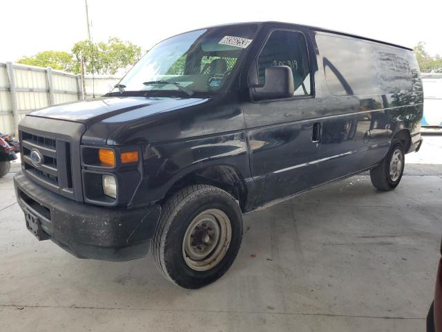 1FTNE1EW7BDB29598 - 2011 FORD ECONOLINE E150 VAN BLACK photo 1