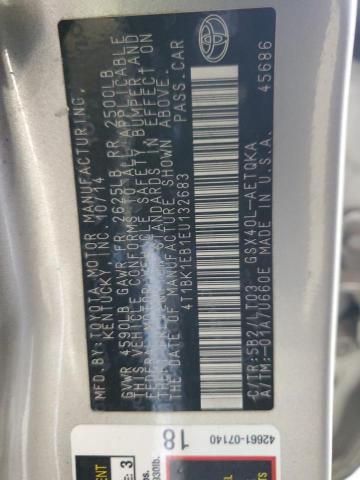 4T1BK1EB1EU132683 - 2014 TOYOTA AVALON BASE GOLD photo 12