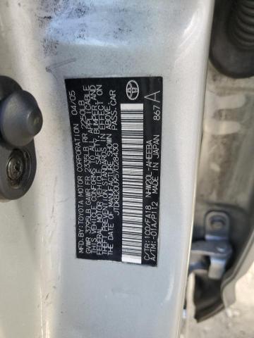 JTDKB20U957028430 - 2005 TOYOTA PRIUS SILVER photo 12