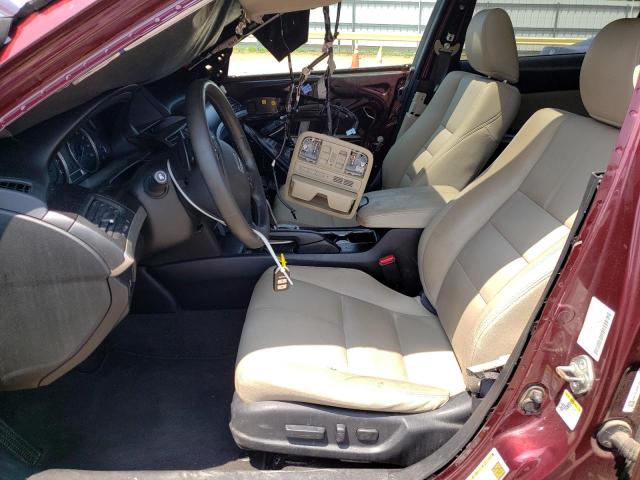 5J6TF2H59FL001379 - 2015 HONDA CROSSTOUR EXL ბურგუნდია ფოტო 7