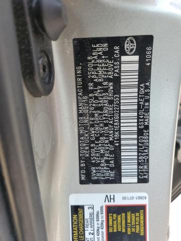 4T1BK1EBXGU227553 - 2016 TOYOTA AVALON XLE TAN photo 12