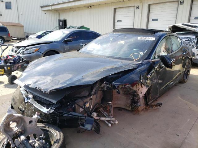 5YJSA1E41JF291439 - 2018 TESLA MODEL S BLACK photo 2