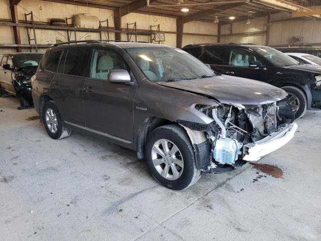 JTEBC3EH7B2000922 - 2011 TOYOTA HIGHLANDER HYBRID CHARCOAL photo 4