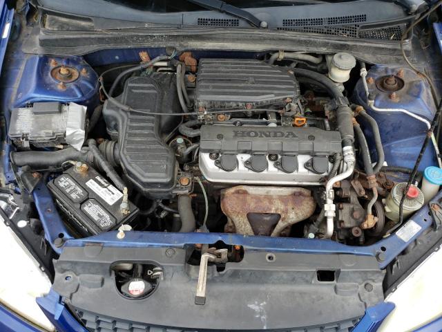 1HGEM22144L046285 - 2004 HONDA CIVIC DX VP Mavi foto 11