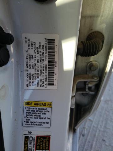 19UUA8F5XEA009260 - 2014 ACURA TL TECH WHITE photo 12