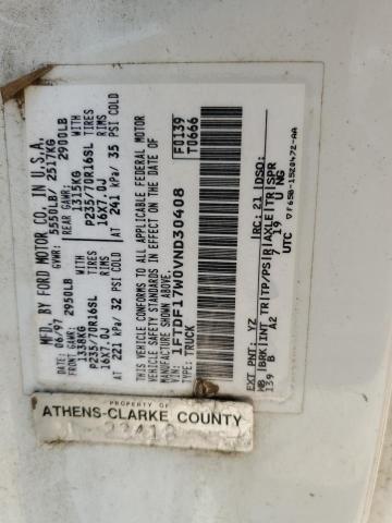 1FTDF17W0VND30408 - 1997 FORD F-150 WHITE photo 12