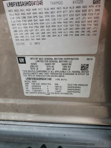 LRBFXBSA9HD041348 - 2017 BUICK ENVISION ESSENCE Շագանակագույն լուսանկար 13