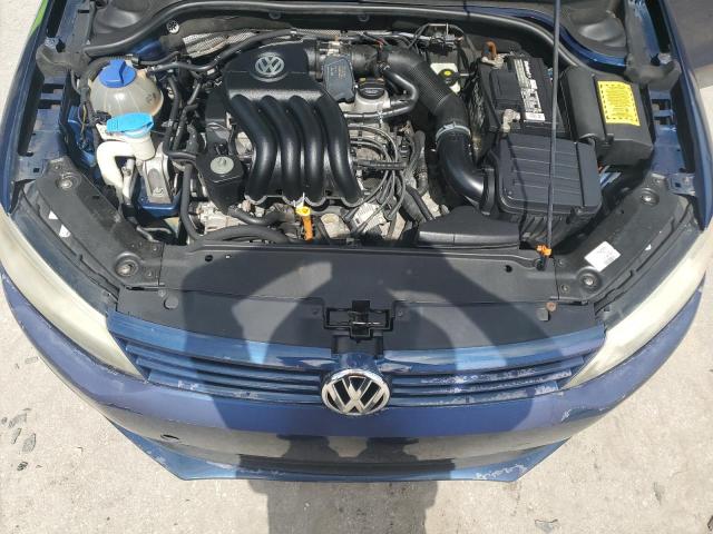 3VW2K7AJ6DM204319 - 2013 VOLKSWAGEN JETTA BASE BLUE photo 11