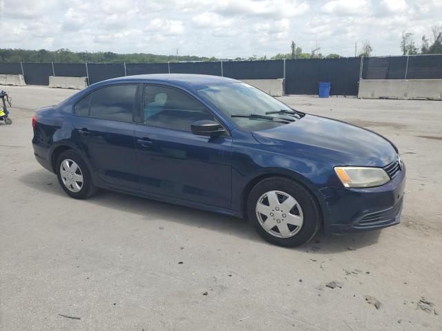 3VW2K7AJ6DM204319 - 2013 VOLKSWAGEN JETTA BASE BLUE photo 4