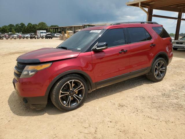 1FM5K8GT9EGA85784 - 2014 FORD EXPLORER SPORT RED photo 1