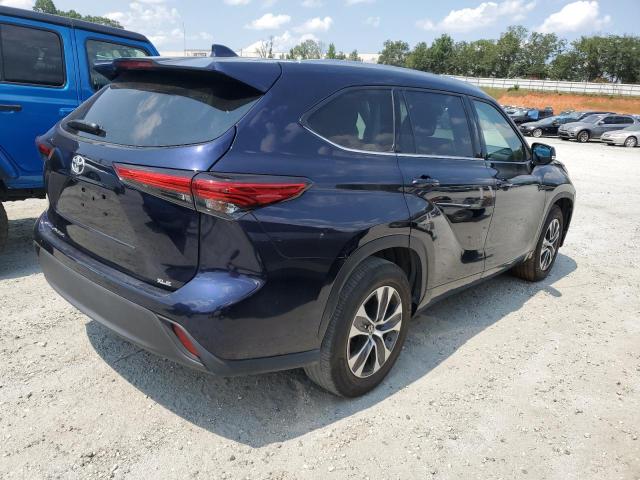 5TDGZRAH8MS050287 - 2021 TOYOTA HIGHLANDER XLE 蓝色 照片 3