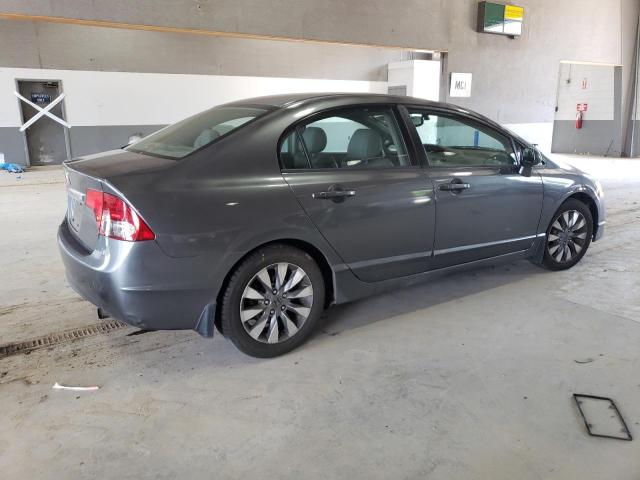 2HGFA16929H351389 - 2009 HONDA CIVIC EXL ნაცრისფერი ფოტო 3