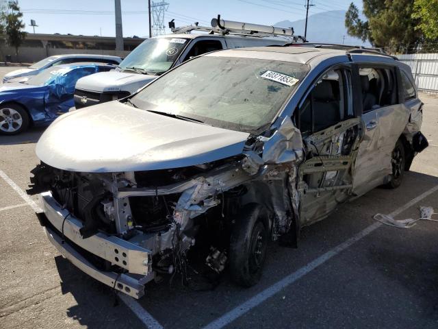 5TDJRKEC4NS087334 - 2022 TOYOTA SIENNA XLE ვერცხლისფერი ფოტო 1