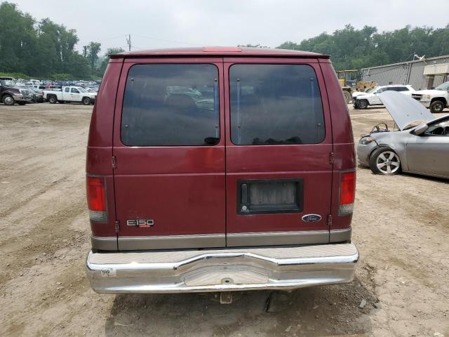 1FMRE11L73HB98875 - 2003 FORD ECONOLINE E150 WAGON BURGUNDY photo 6