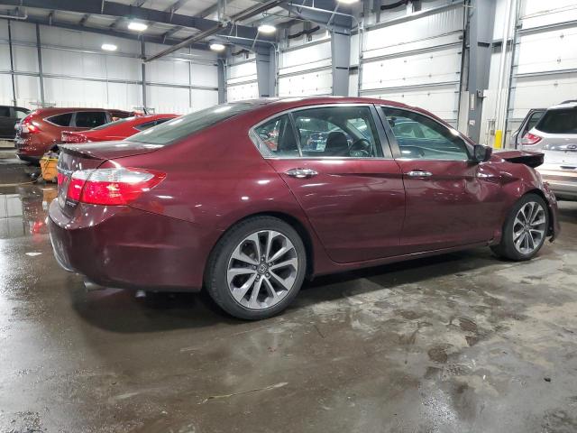 1HGCR2F54FA011136 - 2015 HONDA ACCORD SPORT BURGUNDY photo 3