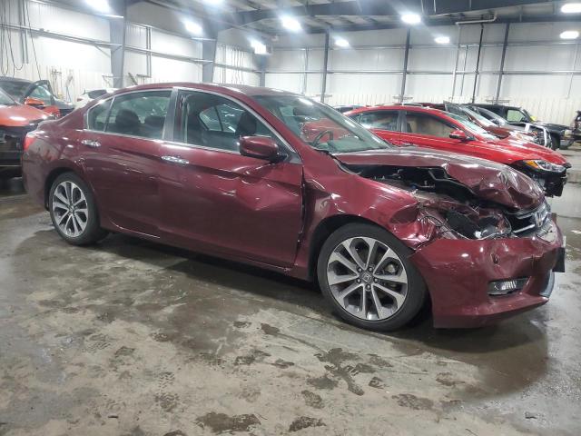 1HGCR2F54FA011136 - 2015 HONDA ACCORD SPORT BURGUNDY photo 4