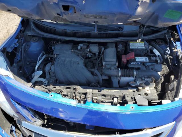 3N1CN7AP7FL870684 - 2015 NISSAN VERSA S BLUE photo 11