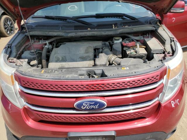 1FM5K8F85FGA87949 - 2015 FORD EXPLORER LIMITED RED photo 12