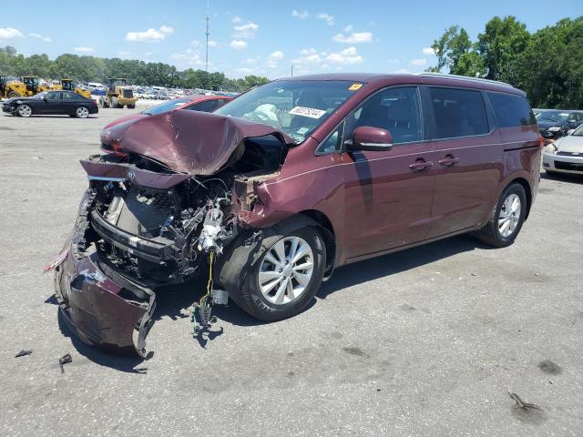 KNDMB5C10G6128775 - 2016 KIA SEDONA LX BURGUNDY photo 1