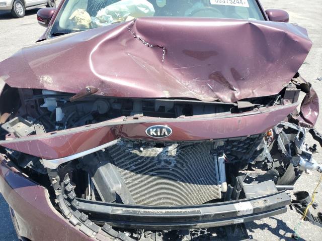 KNDMB5C10G6128775 - 2016 KIA SEDONA LX BURGUNDY photo 12