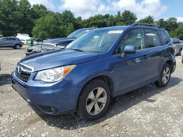 JF2SJAMC3EH545734 - 2014 SUBARU FORESTER 2.5I TOURING BLUE photo 1