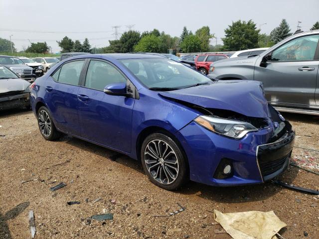 2T1BURHE0GC553572 - 2016 TOYOTA COROLLA L BLUE photo 4