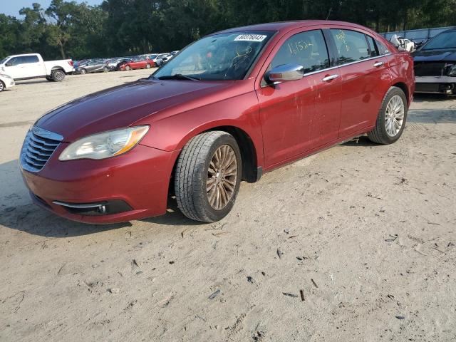 1C3BC2FG3BN527458 - 2011 CHRYSLER 200 LIMITED RED photo 1