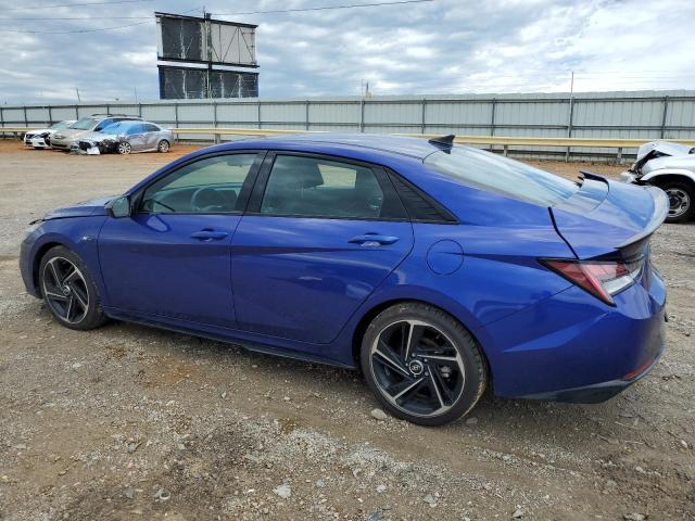 KMHLR4AF2MU172764 - 2021 HYUNDAI ELANTRA N LINE BLUE photo 2