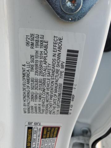 5J8TC2H53ML033550 - 2021 ACURA RDX TECHNOLOGY Blanco foto 13