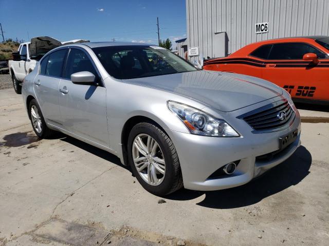 JN1CV6AR2DM763783 - 2013 INFINITI G37 SILVER photo 4