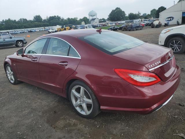 WDDLJ9BB6CA053674 - 2012 MERCEDES-BENZ CLS 550 4MATIC RED photo 2