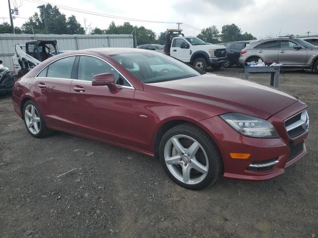 WDDLJ9BB6CA053674 - 2012 MERCEDES-BENZ CLS 550 4MATIC RED photo 4