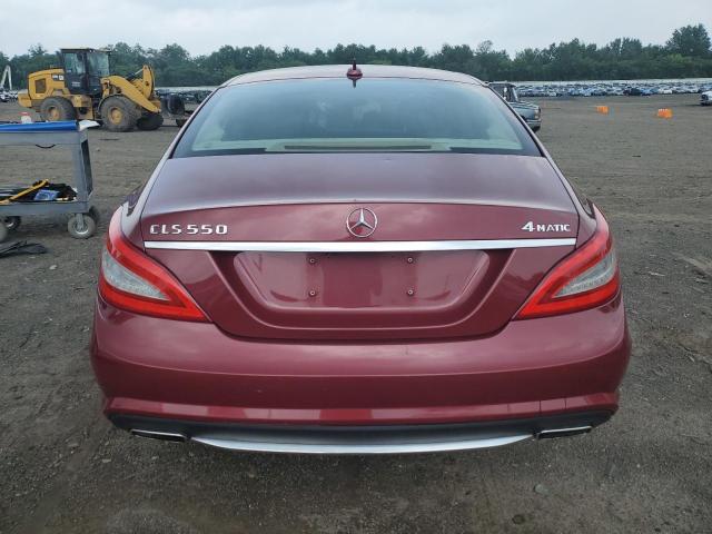 WDDLJ9BB6CA053674 - 2012 MERCEDES-BENZ CLS 550 4MATIC RED photo 6