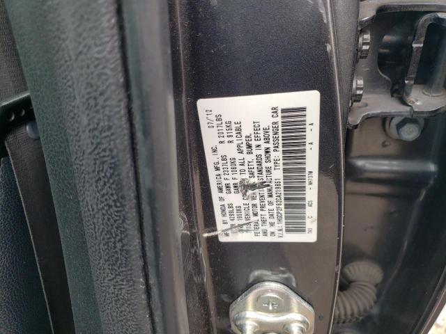 1HGCP2F62CA219851 - 2012 HONDA ACCORD SE GRAY photo 12