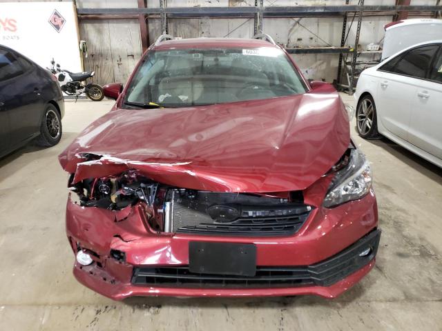 4S3GTAV64N3723039 - 2022 SUBARU IMPREZA PREMIUM MAROON photo 5