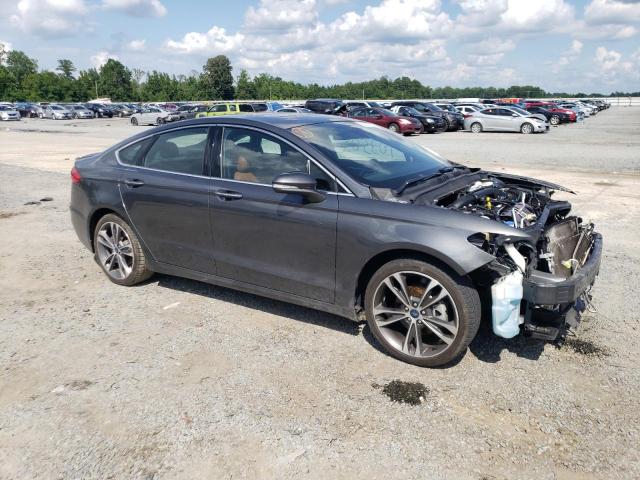 3FA6P0D93KR138560 - 2019 FORD FUSION TITANIUM GRAY photo 4