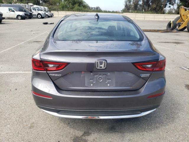 19XZE4F98ME000072 - 2021 HONDA INSIGHT TOURING GRAY photo 6