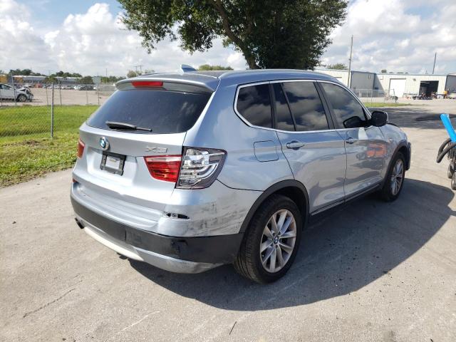 5UXWX9C59D0A29232 - 2013 BMW X3 XDRIVE28I GRAY photo 4