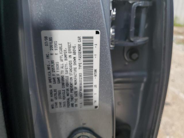 1HGCP36869A002383 - 2009 HONDA ACCORD EXL SILVER photo 12